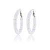 Wholesale Women's Plastic Iron Geometric Exaggerated Circle Earrings With Sequins And Electroplating