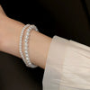 Wholesale Women's Plastic Resin Geometric Handmade Pearl Elastic Bracelet