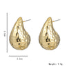 Wholesale Women's Plastic Resin Gold Plated Drop Shaped Earrings