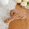 Wholesale Women's Plastic Resin Handmade Geometric Plush Hair Grip Clip For Autumn And Winter