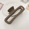Wholesale Women's Plastic Resin Handmade Simple Geometric Shark Clip Hair Accessory