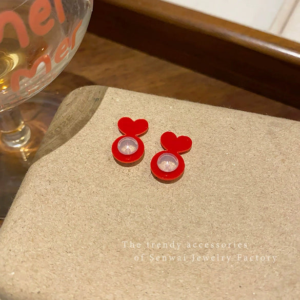 Wholesale Women's Plastic Resin Heart Shape Polish Antisagging Antidrop Ear Jewelry Ear Plug Fixer Pullup Shaping Patch