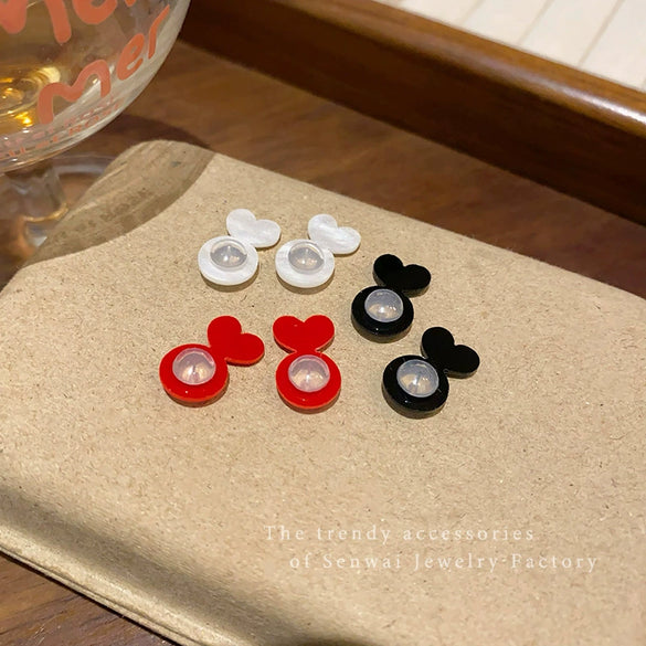 Wholesale Women's Plastic Resin Heart Shape Polish Antisagging Antidrop Ear Jewelry Ear Plug Fixer Pullup Shaping Patch