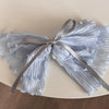 Wholesale Women's Pleated Fabric Pearl Bow Doublelayer Oversized Handmade Mixed Materials Hair Tie Sweet Style Hair Accessory
