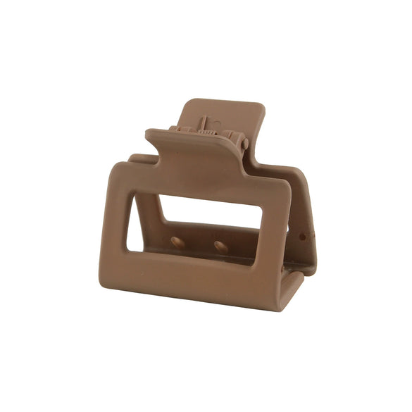 Wholesale Women's Ps Material Square Matte Grip Hair Claw Clip With Paint And Geometric Design