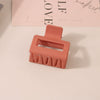 Wholesale Women's Ps Material Square Matte Grip Hair Claw Clip With Paint And Geometric Design