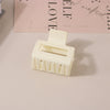 Wholesale Women's Ps Material Square Matte Grip Hair Claw Clip With Paint And Geometric Design