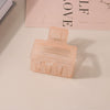 Wholesale Women's Ps Material Square Matte Grip Hair Claw Clip With Paint And Geometric Design