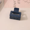 Wholesale Women's Ps Material Square Matte Grip Hair Claw Clip With Paint And Geometric Design