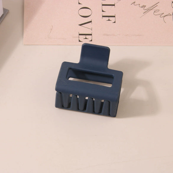 Wholesale Women's Ps Material Square Matte Grip Hair Claw Clip With Paint And Geometric Design