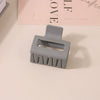 Wholesale Women's Ps Material Square Matte Grip Hair Claw Clip With Paint And Geometric Design