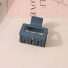 Wholesale Women's Ps Material Square Matte Grip Hair Claw Clip With Paint And Geometric Design