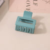 Wholesale Women's Ps Material Square Matte Grip Hair Claw Clip With Paint And Geometric Design