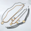 Wholesale Women's Punk Hiphop Style Zinc Alloy Ball Chain Necklace With Geometric Pattern And Electroplating Design