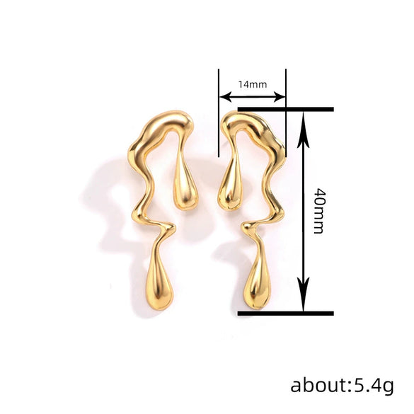 Wholesale Women's Punk Style Geometric Alloy Earrings