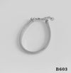 Wholesale Women's Punk Style Simple Striped Stainless Steel Clavicle Bracelet And Neck Chain Jewelry With Electroplating
