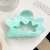 Wholesale Women's Pvc Handmade Cloud Geometric Hollow Claw Clip Hair Accessory