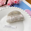 Wholesale Women's Pvc Handmade Small Fresh Style Semiround Starry Sky Grab Clip Hair Accessories