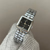 Wholesale Women's Quartz Watch Square Goldtone Steel Band Diamondencrusted With Motherofpearl Square Dial