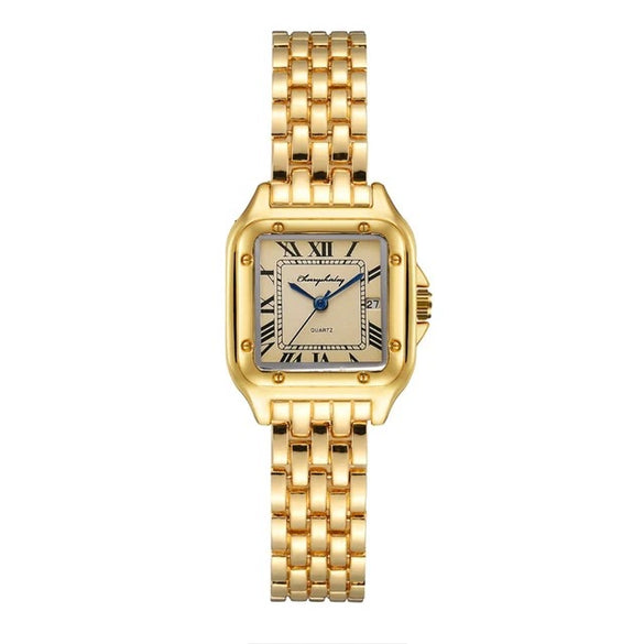 Wholesale Women's Quartz Watch Square Simple Design Stainless Steel Alloy Leisure Style