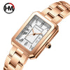 Wholesale Women's Quartz Watch With Stainless Steel Strap And Clasp Alloy Case Mineral Strengthened Glass Mirror Round Dial