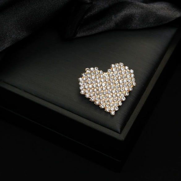 Wholesale Women's Retro Alloy Star Shape Electroplating Fashion Love Brooch
