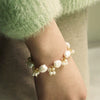 Wholesale Women's Retro Baroque Pearl Flower Handmade Bracelet