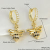 Wholesale Women's Retro Copper Earrings With Bee Fivepointed Star And Starfish Patterns Electroplated