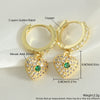 Wholesale Women's Retro Copper Earrings With Bee Fivepointed Star And Starfish Patterns Electroplated