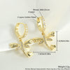 Wholesale Women's Retro Copper Earrings With Bee Fivepointed Star And Starfish Patterns Electroplated