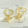 Wholesale Women's Retro Copper Earrings With Bee Fivepointed Star And Starfish Patterns Electroplated
