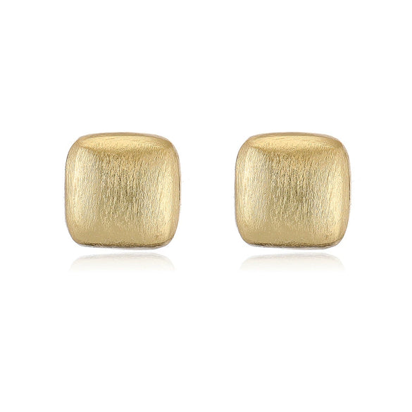 Wholesale Women's Retro Copper Electroplated Geometric Oval Cshaped Earrings
