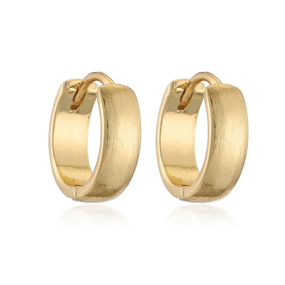 Wholesale Women's Retro Copper Electroplated Geometric Oval Cshaped Earrings
