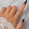 Wholesale Women's Retro Devil's Eye Opening Ring Jewelry Copper Electroplating