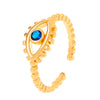 Wholesale Women's Retro Devil's Eye Opening Ring Jewelry Copper Electroplating