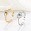 Wholesale Women's Retro Devil's Eye Opening Ring Jewelry Copper Electroplating