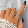 Wholesale Women's Retro Devil's Eye Opening Ring Jewelry Copper Electroplating