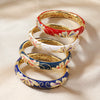 Wholesale Women's Retro Elegant Fashion Cloisonne Enamel Bracelet With Electroplating Treatment