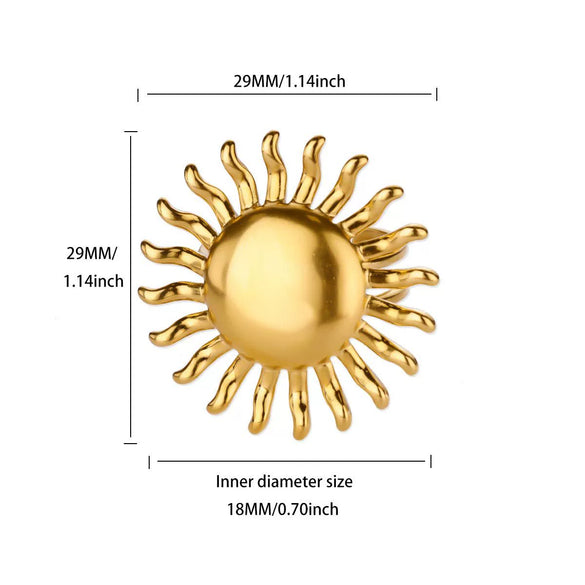 Wholesale Women's Retro Elegant Light Luxury Gold Plated Stainless Steel And Imitation Pearl Flower Ring
