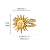 Wholesale Women's Retro Elegant Light Luxury Gold Plated Stainless Steel And Imitation Pearl Flower Ring