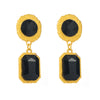 Wholesale Women's Retro Exaggerated Square Alloy Diamond Earrings With S925 Silver Needle And Multilayer Design