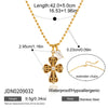 Wholesale Women's Retro Fashion Ins Style Stainless Steel Electroplated Cross Necklace