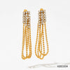 Wholesale Women's Retro Fashionable Long Tassel Stainless Steel Ear Jewelry With Geometric Design And Electroplating