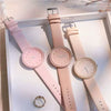 Wholesale Women's Retro Fresh Style Alloy Case Imitation Leather Strap Round Dial Watch With Mineral Reinforced Glass Mirror And Stainless Steel Pin Buckle
