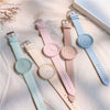 Wholesale Women's Retro Fresh Style Alloy Case Imitation Leather Strap Round Dial Watch With Mineral Reinforced Glass Mirror And Stainless Steel Pin Buckle