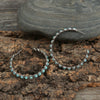 Wholesale Women's Retro Geometric Exaggerated Large Circle Alloy And Turquoise Inlaid Earrings