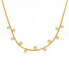Wholesale Women's Retro Geometric Ferris Wheel Stainless Steel And Titanium Steel 18K Gold Plated Necklace