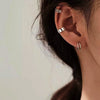 Wholesale Women's Retro Geometric Hoop Ear Clip Earrings In Alloy With Electroplating