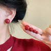 Wholesale Women's Retro Geometric Imitation Pearl Earrings With Electroplating