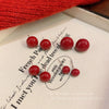 Wholesale Women's Retro Geometric Imitation Pearl Earrings With Electroplating